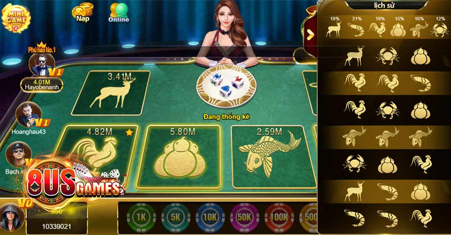 Bầu Cua 8US - Game Cá Cược Chất Nên Thử Trải Nghiệm 7 8US.VN Hướng dẫn cách chơi Bầu Cua 8US từ A - Z