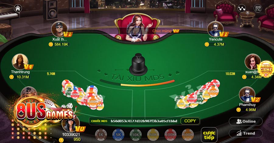 Tài Xỉu MD5 8US - Game Giải Trí Kiếm Tiền Nhanh 5 8US.VN Tài Xỉu MD5 8US là gì?