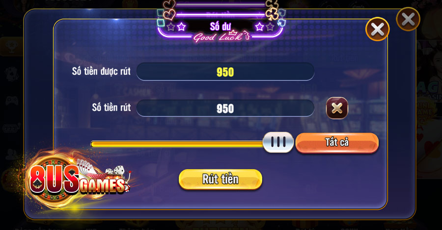 Cách rút tiền 8US Games siêu đơn giản 5 8US.VN Chi tiết cách rút tiền 8US Games đơn giản thành công 100%