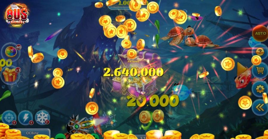 Siêu Cá Nổ Hũ - Cổng game đổi tiền mặt xanh chín 6 8US.VN Giao diện đồ họa Siêu Cá Nổ Hũ bắt mắt, dễ nhìn
