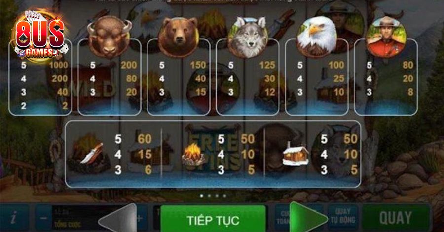 Buffalo Valley 8US - Game quay hũ con vật mới lạ 6 8US.VN Hướng dẫn cách chơi game Buffalo Valley 8US