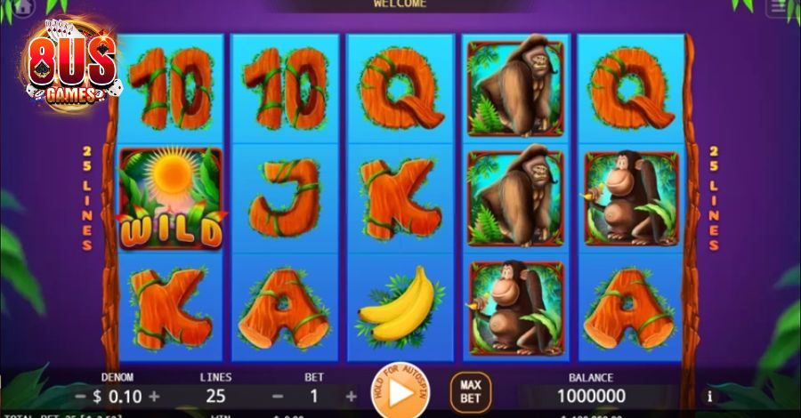 Apes Go Wild 8US - Cá cược nổ hũ theo phong cách thượng lưu 6 8US.VN Hướng dẫn chơi Apes Go Wild 8US chi tiết từ A - Z cho newbie