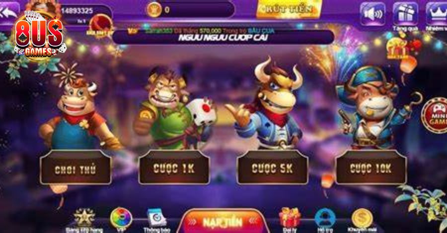 Cách chơi Ngưu Ngưu Cướp Cái 8US dành cho newbie 5 8US.VN Ngưu Ngưu Cướp Cái 8US là game gì?