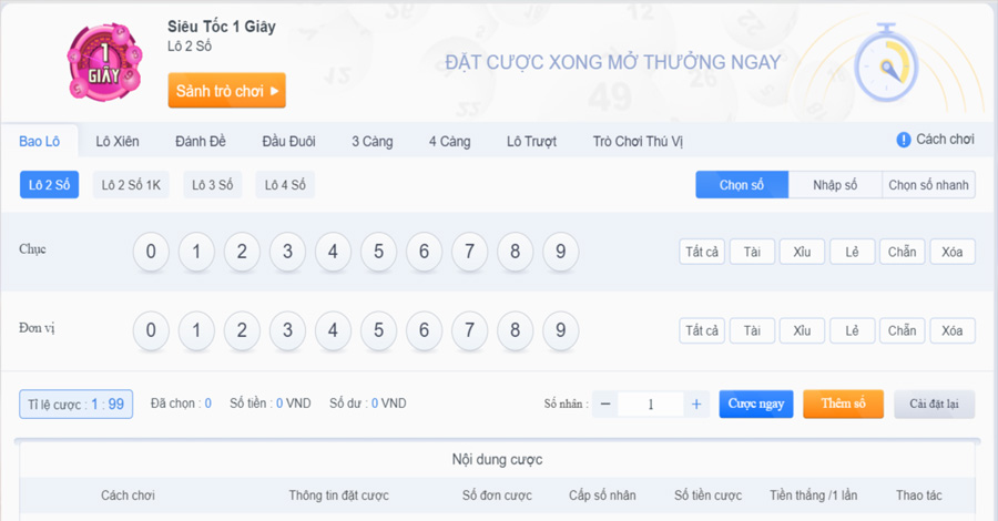 Xổ Số Siêu Tốc - Cược Nhanh, Tiền Thưởng Đầy Túi 7 8US.VN xổ số siêu tốc 1 giây