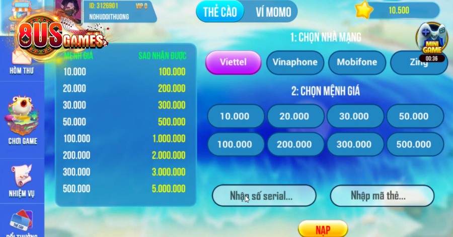 Bắn cá 5 sao: Game giải trí có tỷ lệ thắng bậc nhất Châu Á 6 8US.VN Một trong những yếu tố làm nên sức hút của Bắn cá 5 sao chắc chắn phải nhắc đến đồ hoạ