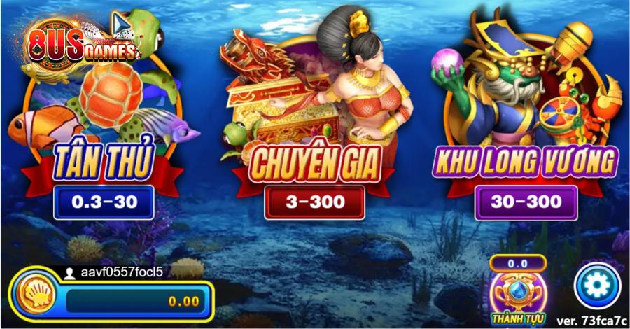 Game Bắn Cá Long Vương - Đấu Trường Khốc Liệt 6 8US.VN Trong game Bắn Cá Long Vương, bạn sẽ có 03 phòng đấu để lựa chọn